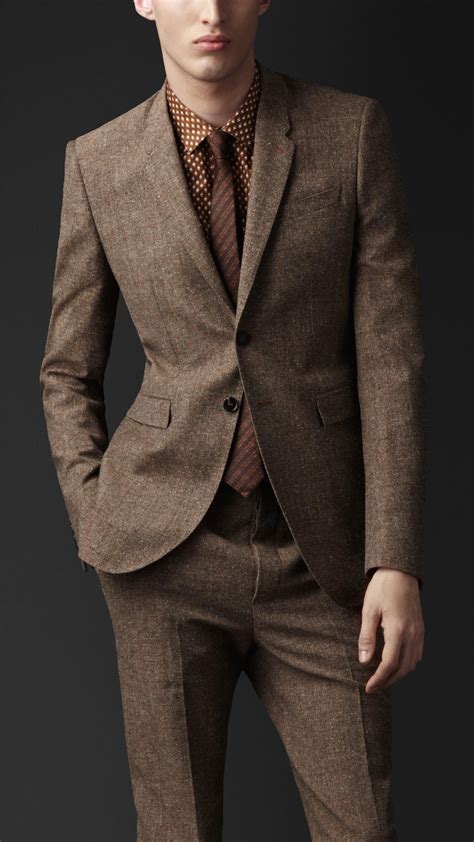 dark tweed burberry suit|Burberry blazers for men.